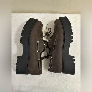 No Boundaries Brown and Black Platform Shoes